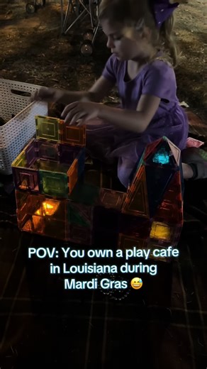 Owning a play cafe in Louisiana during Mardi Gras means you’re basically on call… for parade boredom emergencies. 😂 #M#MardiGrasMomL#LouisianaLifeP#PlayCafeOwnerparentinghack ##magnoliaplaycafe