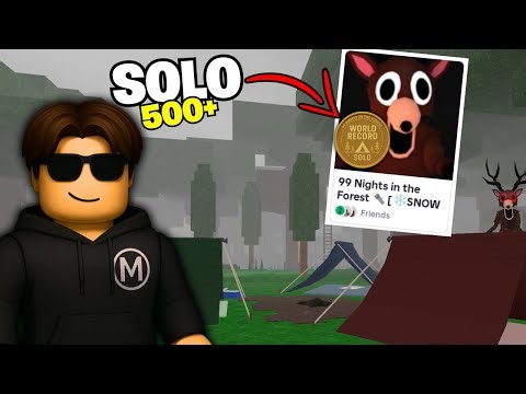 🔴 Surviving 500+ DAYS ALONE in 99 Nights! 😱 (Roblox LIVE)