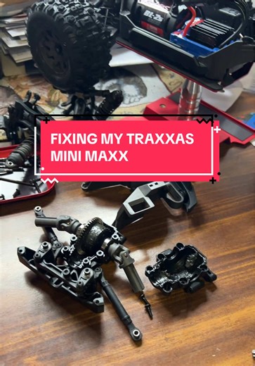 Replacing the broken front pinion gear on my Traxxas Mini Maxx | traxxas