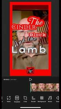 The Cinder Block and the Lamb ￼