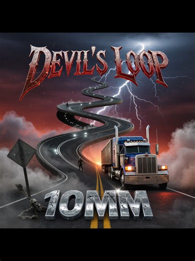 DEVIL'S LOOP by 10MM #cdllife #trucking #truckinglife #bigrig #18wheeler https://music.apple.com/us/album/devils-loop-single/1836950451 https://open.spotify.com/track/4m4EfkGExgq75y6CR1ep4h?si=0bc92a7ad4304bbb Follow 10MM tik tok @truckstopking X - @iam10MM Facebook - Truck Stop King Instagram - @iam10MM MERCH NOW AVAILABLE: https://direct.distrokid.com/10mm/