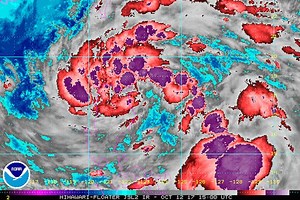 Odette strengthens into tropical storm ahead of landfall