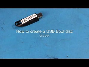 How to create a Legacy Boot Mac OS USB Memory Stick #tech #macos