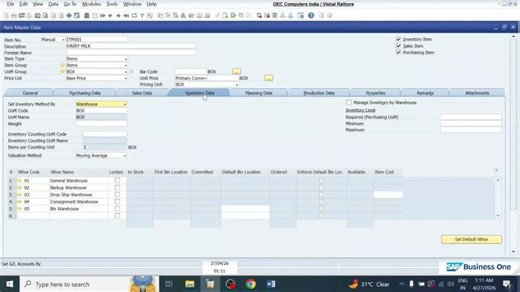 Unit of Measurement Conversion in SAP Business One | Vishal Rathore