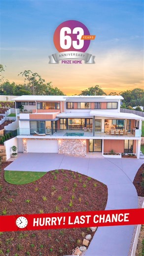 4.2K views · 88 reactions | Someone has to win, will it be you? With a $10 ticket, this $3.27M Anniversary Prize Home could soon be all yours  Entries close TOMORROW 10pm AEST 14 August, don't miss out  https://ndvr.io/tyv4n3 | Endeavour Lotteries | Facebook