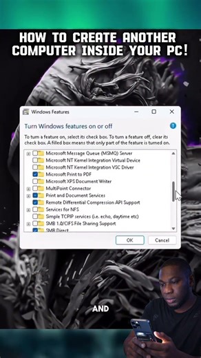 How to Create Another Computer Inside Your PC! #Shorts