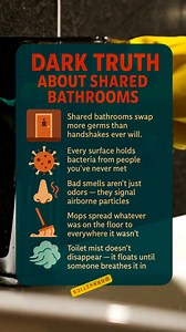 6.1K views · 16 reactions | The Dark Truth About Shared Bathrooms  (What No One Tells You) #BathroomTruths #PublicHygiene #ToiletFacts #StayClean #HealthTips #lifestyle #lifelessons #fypシ #viralchallenge | Gravetics | Facebook