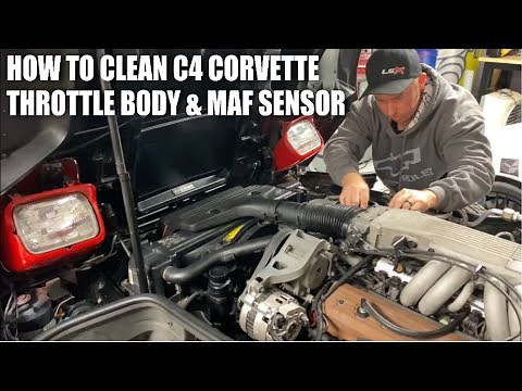 How To Clean C4 Corvette Throttle Body & MAF Sensor