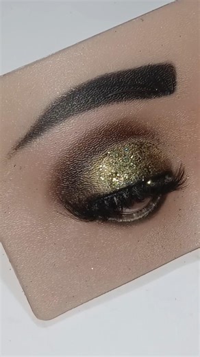 black and golden eyes makeup tutorial