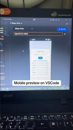 Mobile preview on vscode