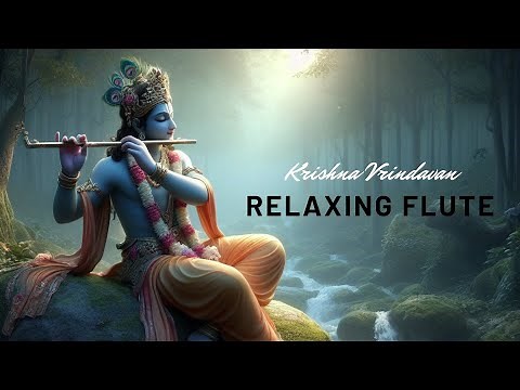 Krishna vrindaban Flute || Sleep Music , Meditation Music, Study, Calming Music