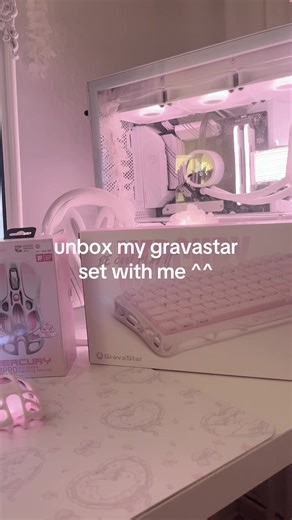 Gravastar Mercury Mouse and Keyboard Unboxing in Pink