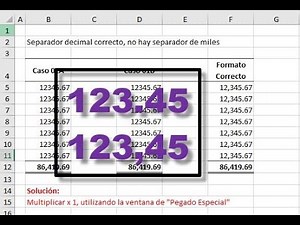 Problemas con separador de decimales en Excel