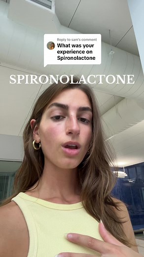 Replying to @sam my experience on #spironolactone it did clear my skin at one point and continues to maintain it now, but at the expense of some comfort at times #hormonalacne #postaccutane #skincare #acnetreatment #hormonalimbalance