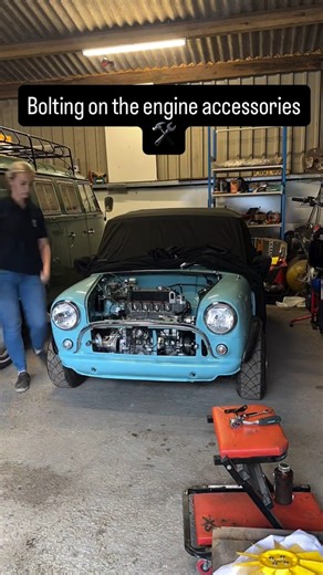Watch the engine take shape🔩#minicooper #cars #modified #modifiedcars #mini#engine #enginerepair