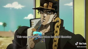 Jotaro timestopped before fighting dio #jotaro #jjba #part3 #darby #anime #fyp #xyzbca #shvdowdio #justababy #selfcaresunday #stopasianhate #animals