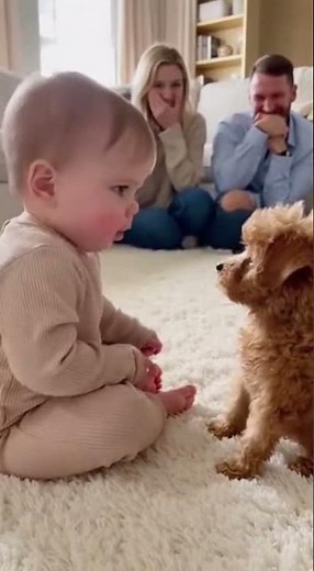 Cutest Baby & Puppy Interaction Ever! You Can’t Stop Smiling 😍