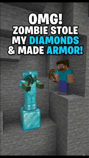 Zombie Stole My Diamond & Craft Armor