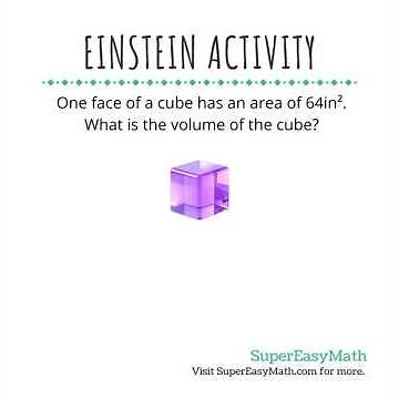 What is the volume of the cube? #mathwithtiffany #math #supereasymath #einsteinactivity #tiffany