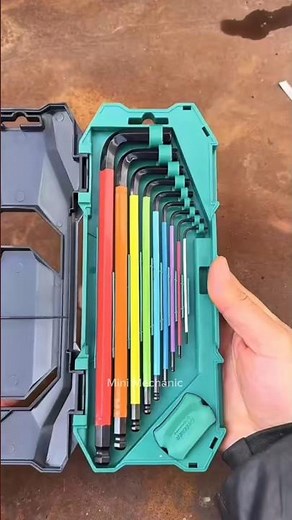 Color-Coded Allen Key Set | Hex Key Tool Kit for Machine Repair #Shorts #AllenKey #Tools #ToolKit