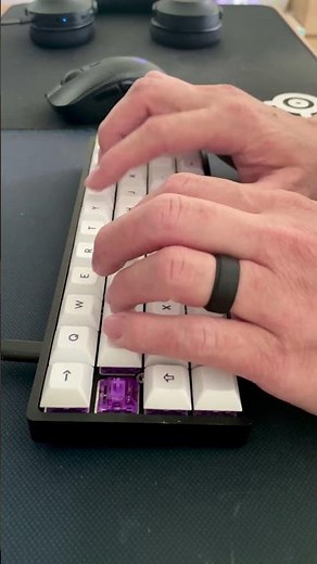 Akko Lavender Tactile Switch | Planck 40% Keyboard | Typing Test