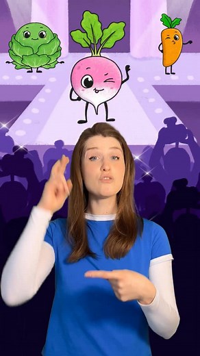 Vegetables🥒🥔🥕🍅🧅 Fun fact: I used sign language for each one! Now you can both say it and sign it😎 #children #vegetables #learnthroughplay #signlanguage #esl #english #englishteacher | Tora the Teacher