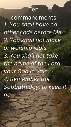 Ten commandments| #bibleverse #tencommandments