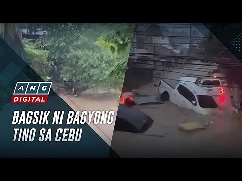 Parts of Cebu flooded, without power due to Typhoon Tino | ANC