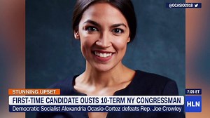 Watch the moment Alexandria Ocasio-Cortez rocked the democratic world last night, defeating a 10-term incumbent in New York's 14th Congressional District primary. And, Pres. Trump gets his men in South Carolina & New York: https://cnn.it/2MrNHJl | HLN
