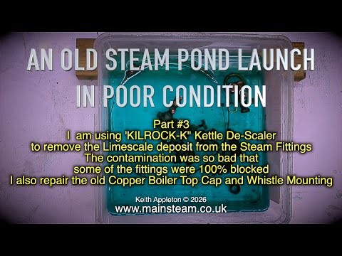 AN OLD STEAM POND LAUNCH IN POOR CONDITION - PART #3