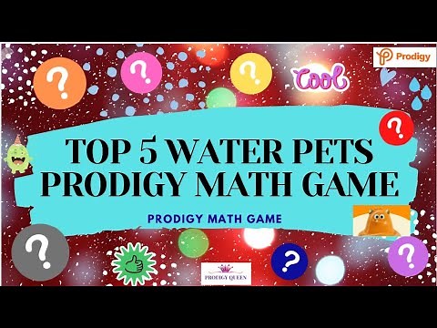 PRODIGY MATH GAME | Top 5 Water Pets In Prodigy | Prodigy Math Game 2020.