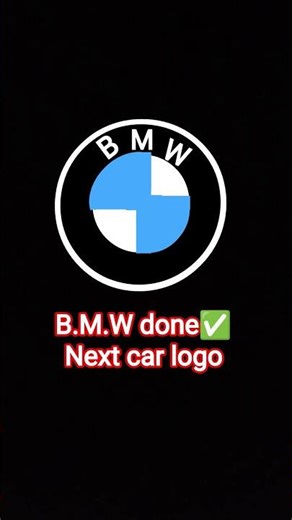 B M W car logo done✅