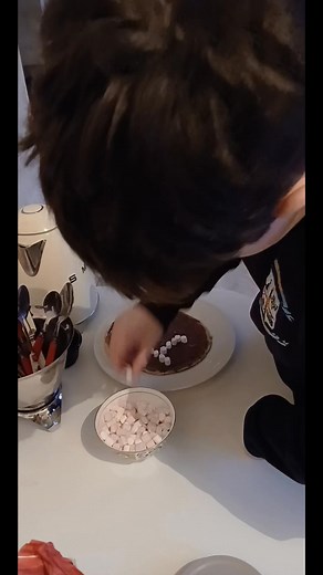 Joey making pan cakes | Kathleen Maughan