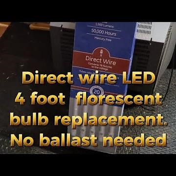 Direct wire 48 inch LED florescent bulb replacement. No ballast needed.