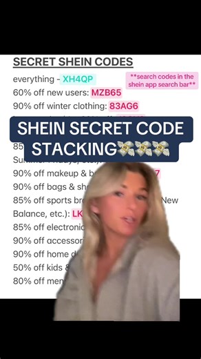 here’s the best way to save on SHEIN! search these codes using the app and stack additional coupons before you check out! follow for more🤍 #sheinsavings #sheinlove #sheinclothes #sheinsale #greenscreen