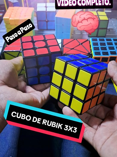 Armar el CUBO RUBIK 3X3 (Método Principiante)... tutorial completo #tiktok #tutorials #cuboderubik #3x3 #luffy444