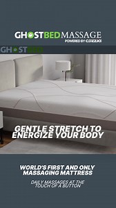 109 reactions · 27 comments | Introducing the first ever mattress with built-in state-of-the-art air pressure massage. Created in partnership with Cozzia, a global leader in massage and wellness solutions, GhostBed's new Massage Mattress allows you to enjoy a spa‐like experience right from bed. | GhostBed | Facebook