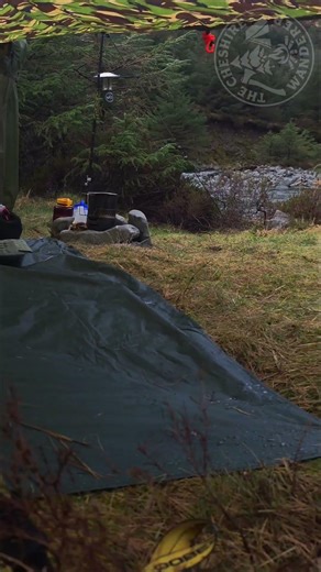 Wild Camping Basha Setup by a River #wildcamping #campinglife #thecheshirewanderer #bushcraft