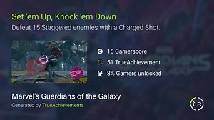 Set 'em Up, Knock 'em Down achievement in Marvel's Guardians of the Galaxy