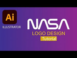 Easy NASA logo vector design, please try #logo #tutorials #adobe #adobeillustrator #graphicdesign