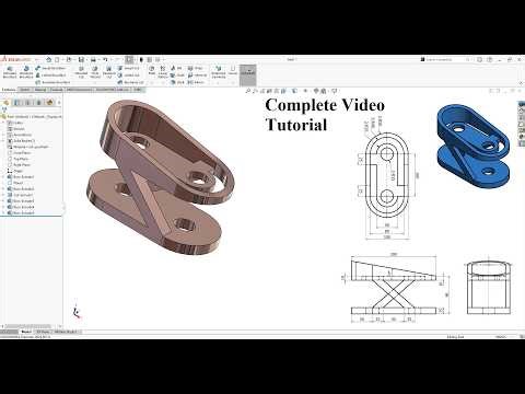 How to make Bracket Mounting Plate in Solidworks, Complete Video Tutorial