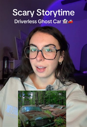 the concept of a driverless ghost car is INSANE!!! #paranormal #ghost #scary #scarystories #storytime
