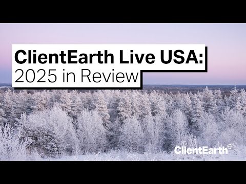 ClientEarth Live USA: 2025 in Review