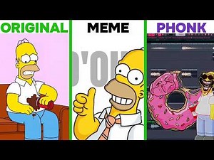 Homer Drops His Donut D'Oh Original x Meme x Phonk