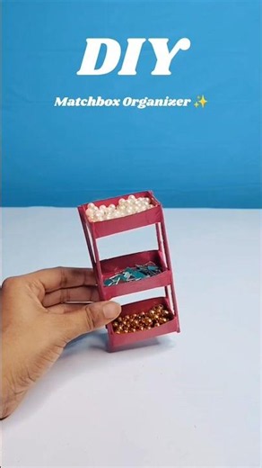 DIY Matchbox Organizer 📦✨ | Easy Mini Storage Rack Using Matchstick Boxes | Best Out of Waste Craft