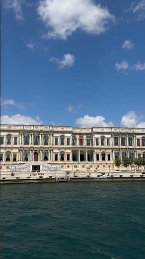 🏛️ Çırağan Palace on the Bosphorus | Sea, Sky & Ottoman Grandeur in Istanbul 4K
