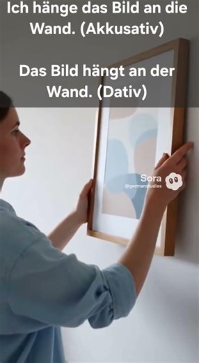 Wechselpräpositionen: hängen