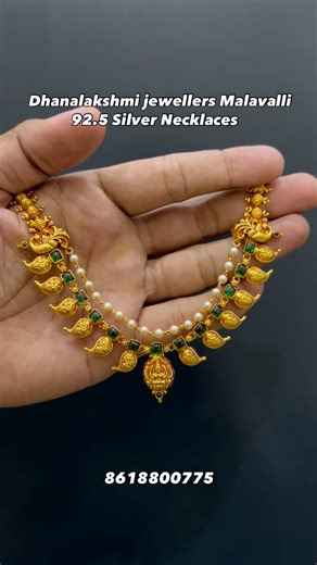 Dhanalakshmi Jewellers Malavalli on Instagram: "92.5 Silver Necklaces . Dhanalakshmi jewellers Main bazaar street Malavalli 571430 . . #malavalli #necklace #necklaceshop #necklaceoftheday"