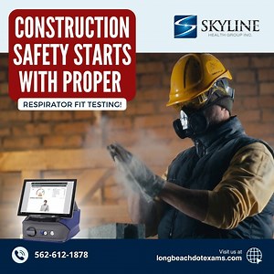 Construction Safety Starts with Proper Respirator Fit Testing! Construction sites can be full of dust, fumes, and hazardous materials. Make sure your crew is protected with reliable Respirator Fit Testing in Long Beach. Ensure your team’s respirators are effective and meet safety standards. Keep your workforce healthy and your projects running smoothly! ✅ Contact Skyline Health Group today – 562-612-1878 Learn more about us at www.longbeachdotexams.com #oshacompliance #respiratorfittesting #long