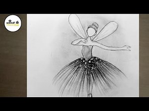 How to draw a dancing fairy || Easy way to draw|| pencil sketch for beginners||